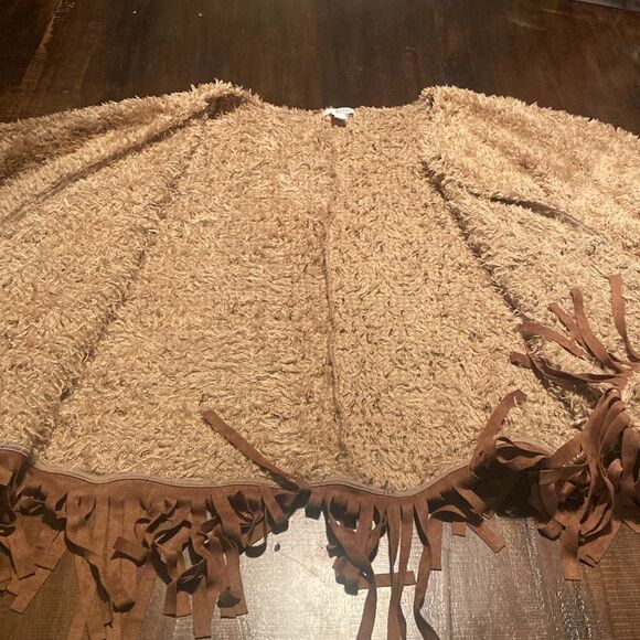 Astars Chalet Grande Poncho cardigan Fringe Rodeo Ready o/s - Picture 7 of 8